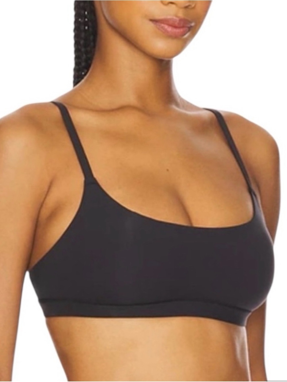 SKIMS Skims Fits Everybody Scoop Bralette black oynx sz XXS